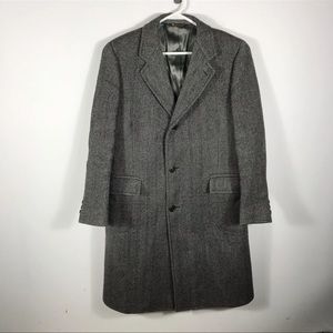 LYTTON’S MENS WOOL OVERCOAT 40R